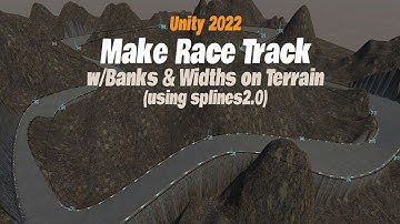 Make a Race Track from 2 splines (with varying widths and banks)