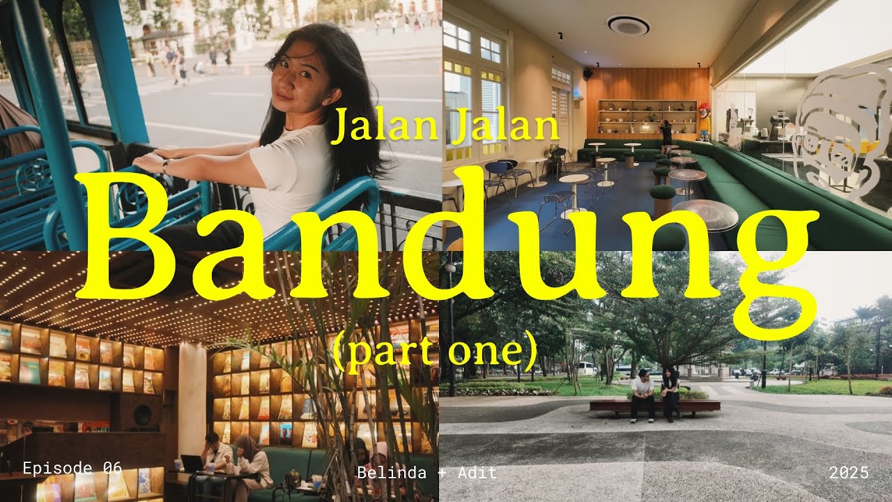 Bandung Vlog (Mini Honeymoon) Part 1 | Lari di Braga, Makmur Jaya, Grammars, Pasar Cihapit