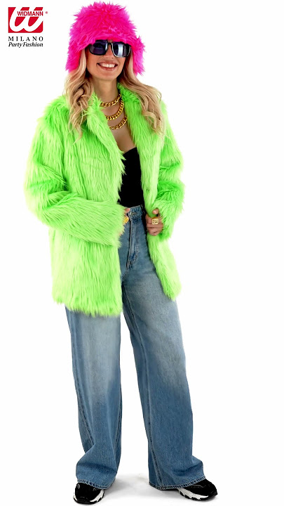 1091 - 'NEON GREEN PLUSH JACKET'