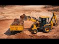 Amazing Jcb 3dx front bucket soil loading into truck 👌🔥| Powerful jcb action 😱|