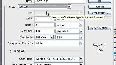 Create a New Image in Photoshop CS3