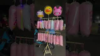 The Blue Cotton Candy Is Really Delicious