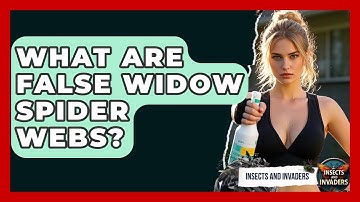 What Are False Widow Spider Webs? - Insects and Invaders
