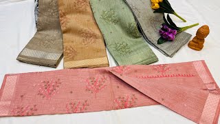 Embroidery Cotton Saree