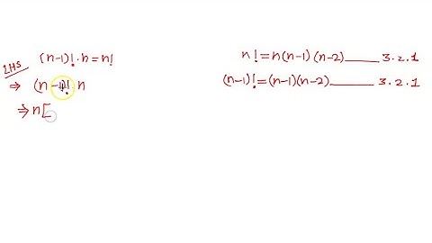 If n is a positive integer greater than 1, is (n-1) ! ·n always equal to n ! ?