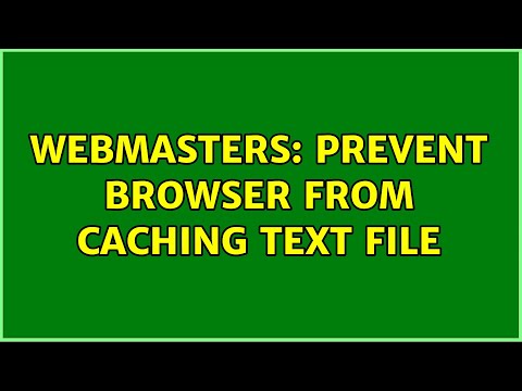 Webmasters: Prevent browser