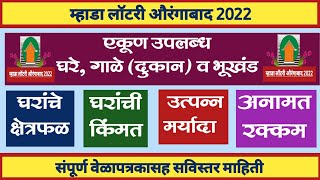 म्हाडा लाॅटरी औरंगाबाद सविस्तर माहिती. Mhada Lottery Aurangabad Details.