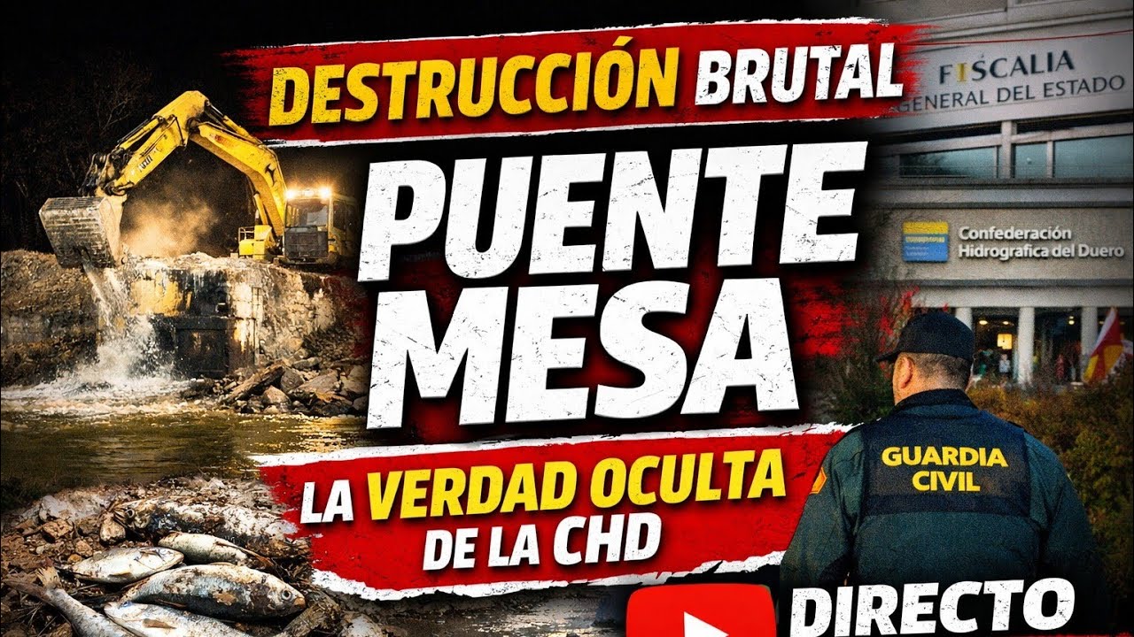 🚨ECOLOJETAS Y CONFEDERACIÓN HIDROGRÁFICA DESTRUYENDO PRESAS EN SEGOVIA🚨