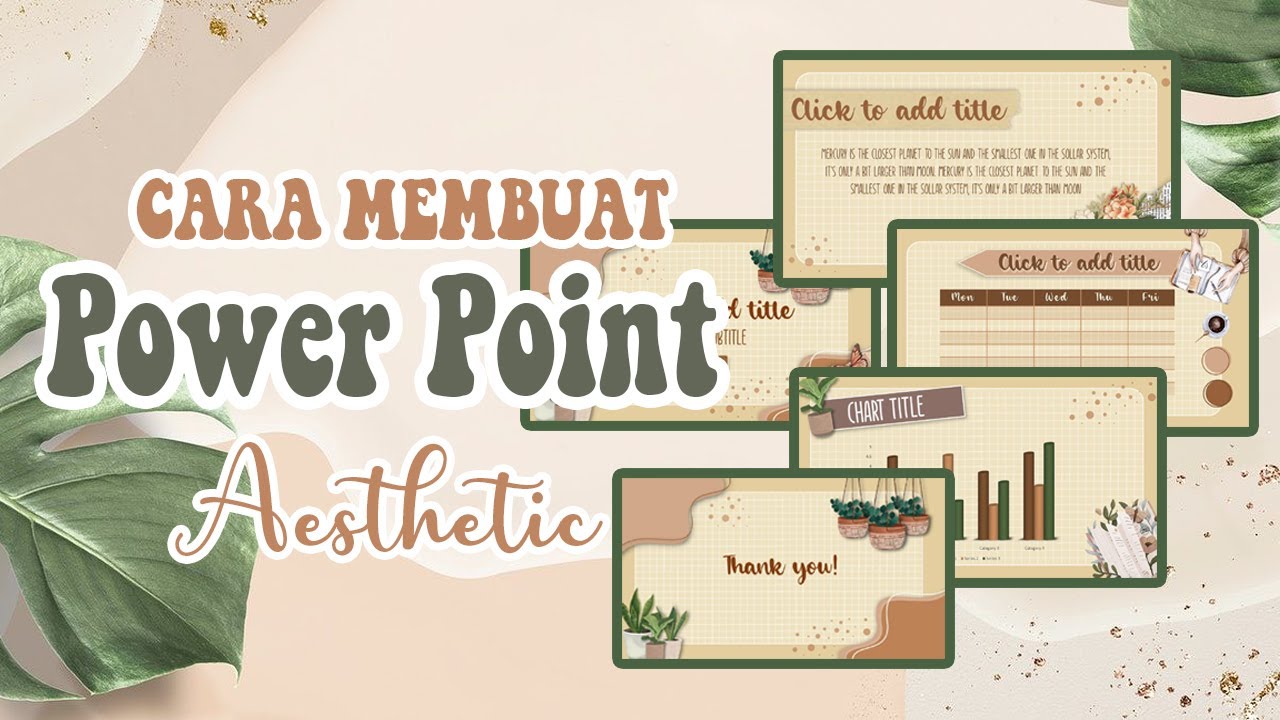 AESTHETIC PPT ✨ | POWER POINT | MUDAH | SIMPLE | FREE TEMPLATE \u0026 FONT