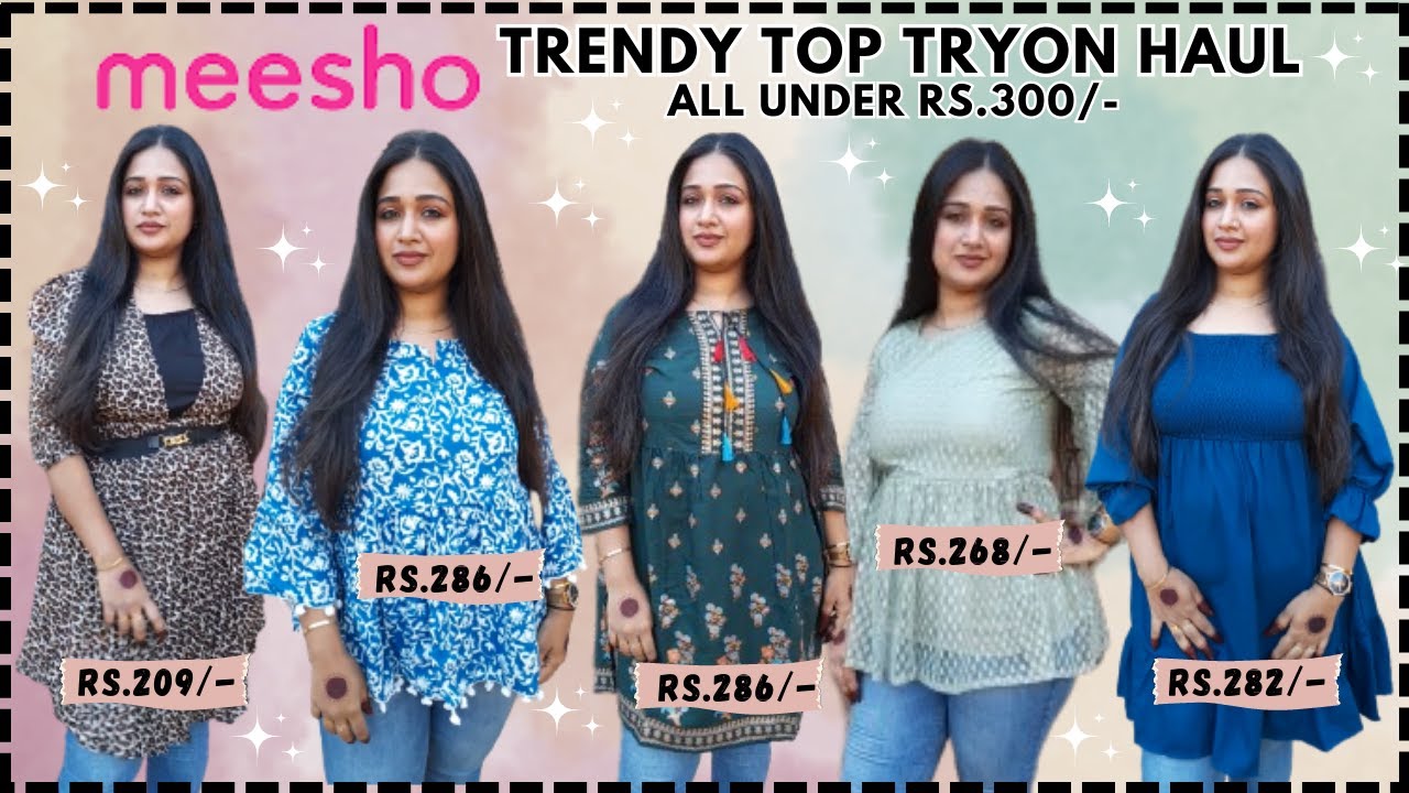 @Meesho Tops Haul!💕 Everything Under Rs.300 | Try On Haul | Sufia Ansari
