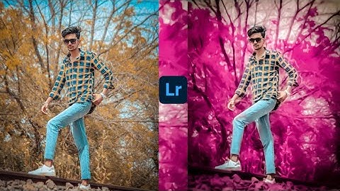 Lightroom moody pink tone effect photo editing tutorial | lightroom background colour change preset
