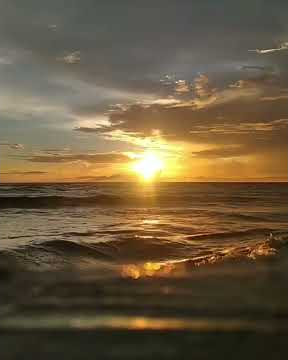 Indahnya Sore Hari Di Pantai Tanjung Pakis Karawang Jawa Barat.