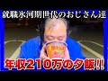 【就職氷河期世代のおじさん達】久しぶりの休日、居酒屋に営業に行く1日！卵料理の底辺飯がヤバイ！