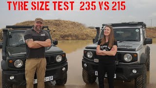 Tyre Size Test :235 vs 215