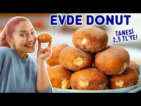 Tanesi 2,5 TL’ye Evde Donut Tarifi 🍩 Bir Kez Deneyen Hazır Satılanları Unutur!