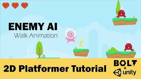 Easy Free Video Game Design Tutorial # 13 - Enemy AI Walk Animation