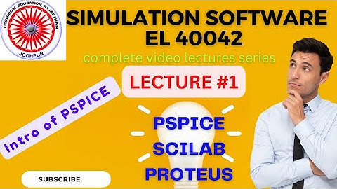 simulation software el40042 bter polytechnic diploma 1. Introduction of PSPICE #simulation