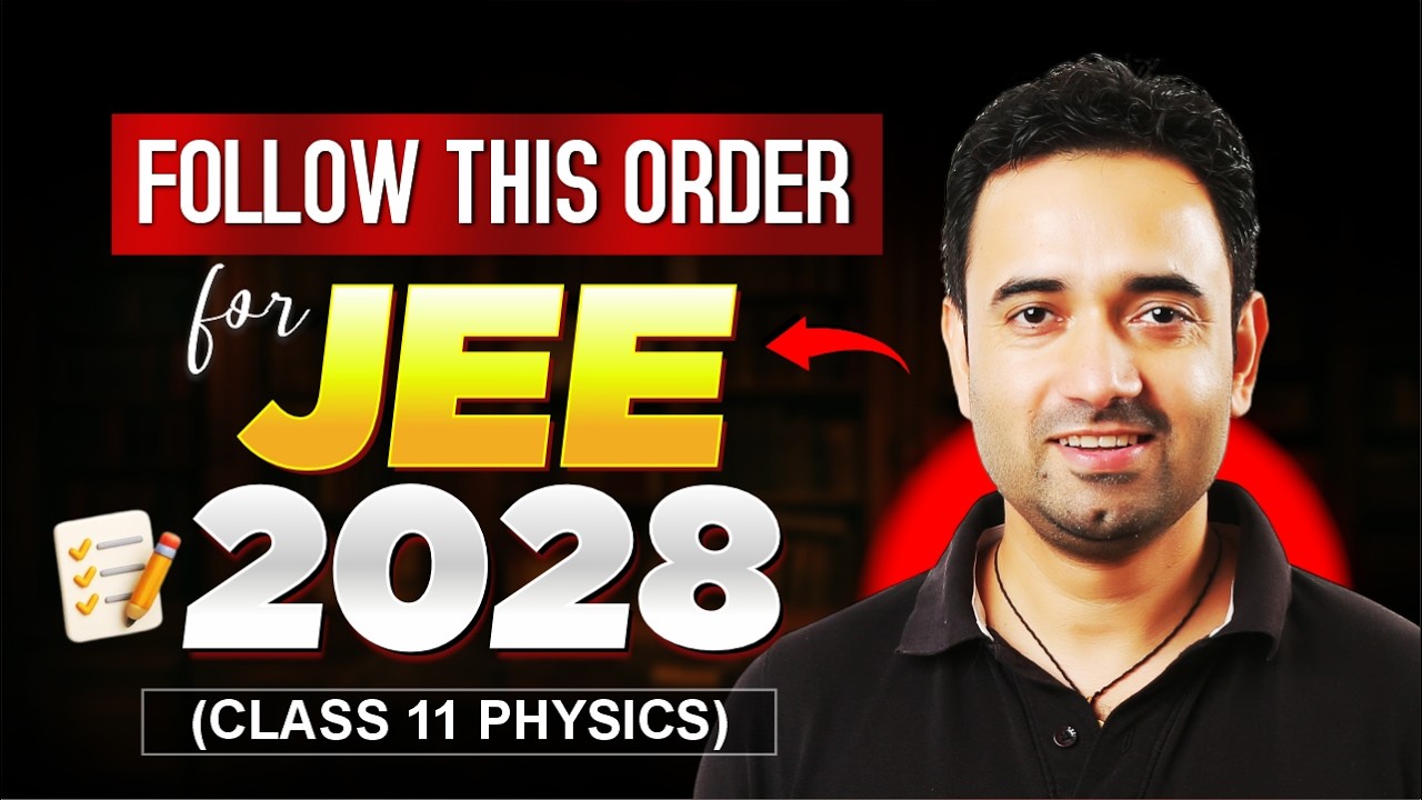 Start Class 11 Physics Like This for JEE 2028 | The Right Chapter ...