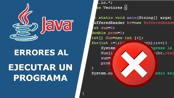 Manejo de errores al ejecutar un programa con Java