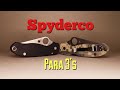 Installation de deux spyderco para 3 avec backspacers personnaliss et balances rippsgaragetech  spyderco laiton