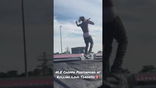 NLE Choppa Performing at Rolling Loud Toronto!🇨🇦 | #shorts