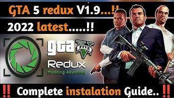 [2022] How to install Redux mod v1.9 in GTA 5 || Download latest Redux mod v1.9 || in Hindi,