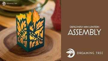 SVG File - Dragonfly Mini Lantern - Assembly Tutorial (For Cricut, Silhouette, and ScanNCut)