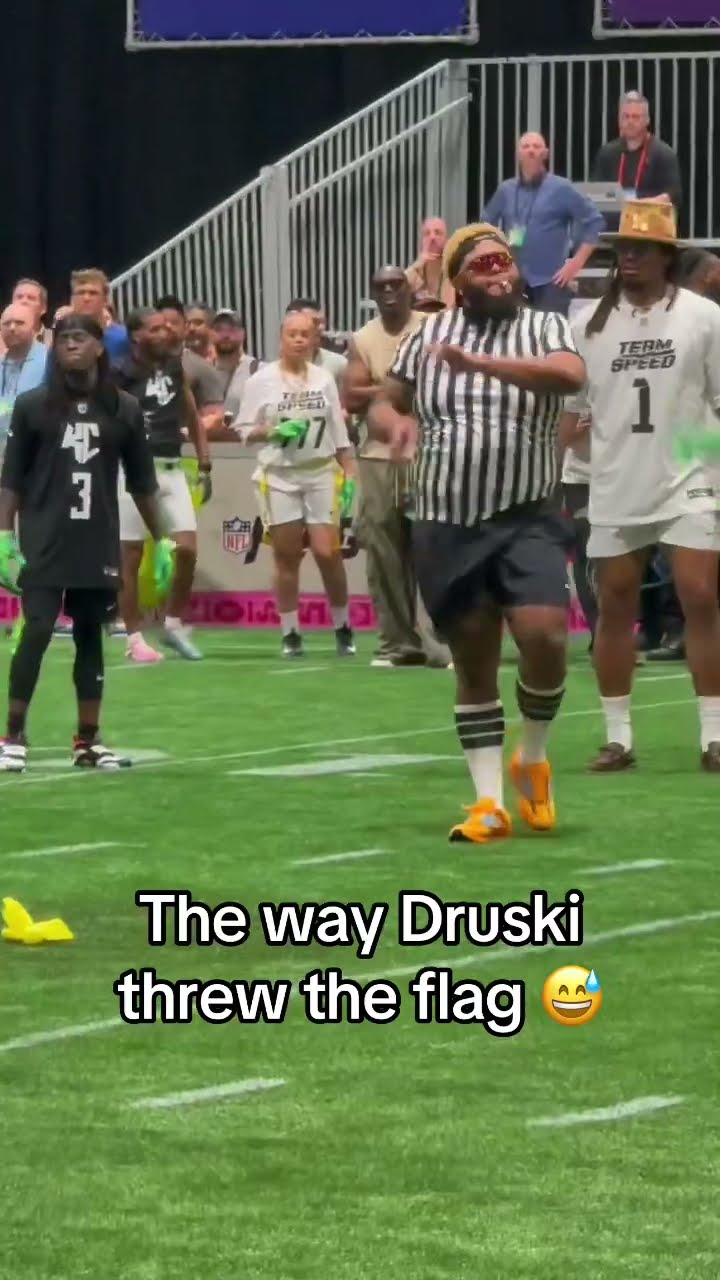 The way Druski threw the flag ?