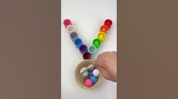 Color Sorting ASMR Reverse #asmr #marblerun