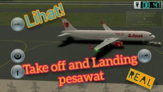 Take off and Landing airplane at airport || unmatched air traffic control