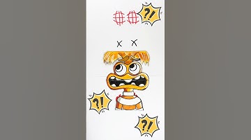 Paper Craft DIY by Anxiety from Inside Out 2 👀#anxiety #insideout #papercraft #insideout2 #crafts