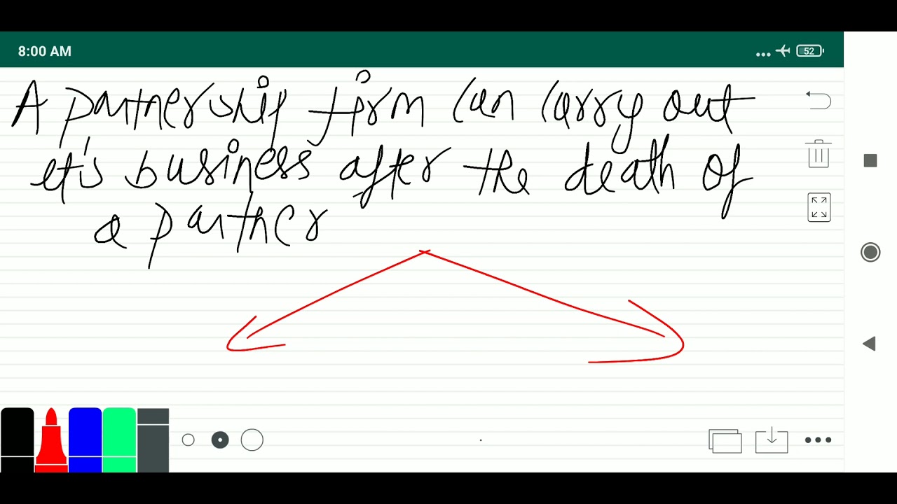 A partnership firm can carry out it's business after death of partner? 