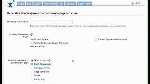 Confluence To MindMap demo plugin