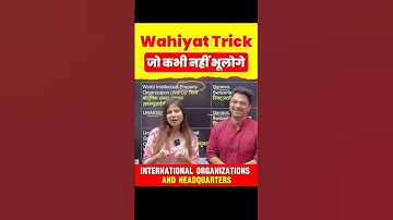 GK Tricks - International Organizations and their Headquarters #shorts #gktricks #amansir #ssclab