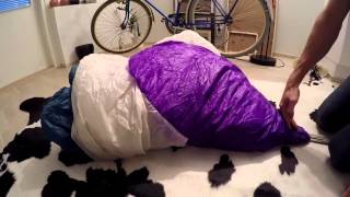 Parachute packing, Pilot 132 + Wings container