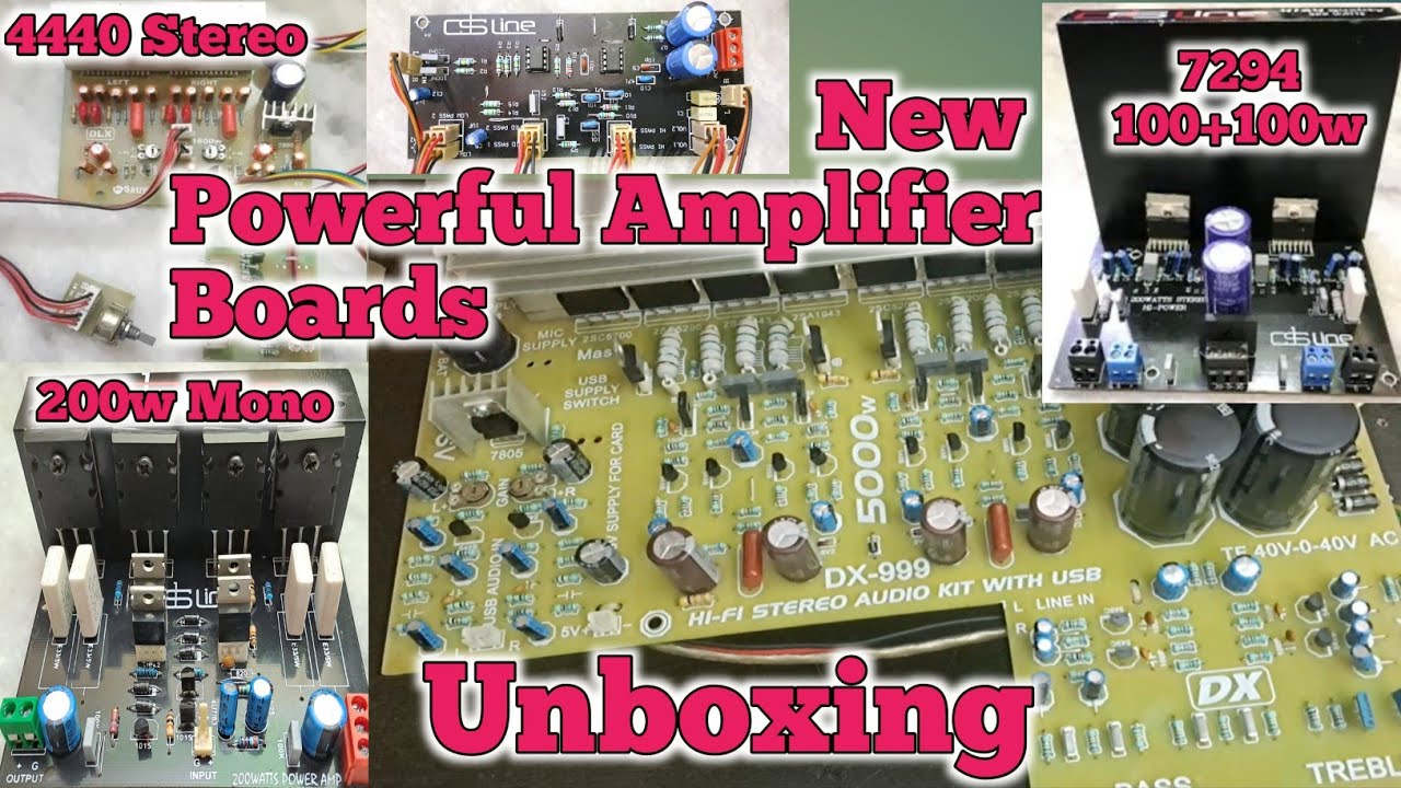 Unboxing New Amplifier Board 7294 Stereo 200watt Mono // 5000watt Dexa