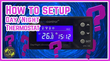 How to setup - Any Control Day Night Dimming Thermostat - Cookies Critters