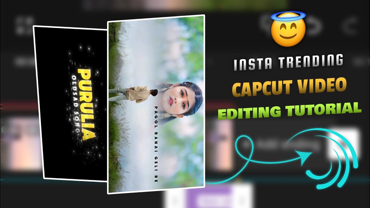 Capcut Viral Video Editing Tutorial | Instagram Trending Purulia Old Song Video Editing