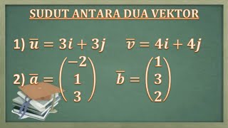 cara menentukan besar sudut antara dua vektor