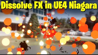 Dissolve FX in UE4 Niagara Tutorial | Download Files