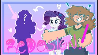 REDESIGNING MLP MLP EQUESTRIA GIRLS! PART 2!(going over headcanons0 #mlp #applejack #raritypony