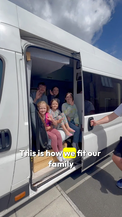Family Of 7 Van Tour - How We Fit 7 People In a Campervan. #vantour #vanconversion #vanlife #viral
