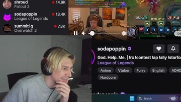 xQc Gets Perfect Timing while watching Sodapoppin