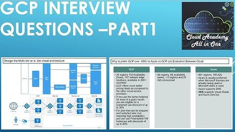 GCP Interview Questions - Part 1