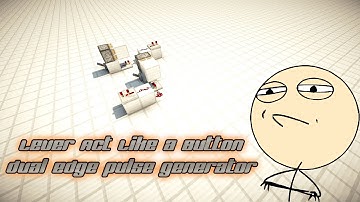 Challenge accepted - Lever Act Like a Button, dual edge pulse generator