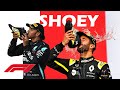 Lewis Hamilton shoey with Daniel Ricciardo and other celebrities