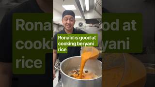 Ronald is good at cooking beryani rice #viral #beryanirice
