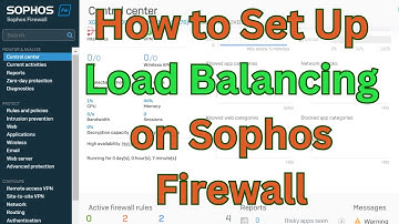 How to Set Up Load Balancing on Sophos Firewall