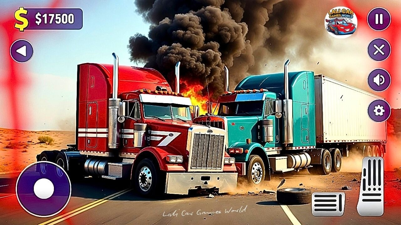 Highway Traffic Truck Crash 3D 🚛🔥 Realistic Truck Crash & Accident Simulator Android Gameplay