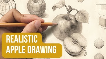 Want to Draw Realistically? Easy Step-by-Step Apple Drawing Tutorial 🍎